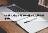 seo优化排名公司（seo排名优化软件哪个好）